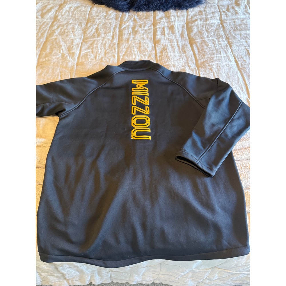 Under Armour Missouri Mizzou Tigers Softshell Jacket Mens XL Black Full Zip Logo